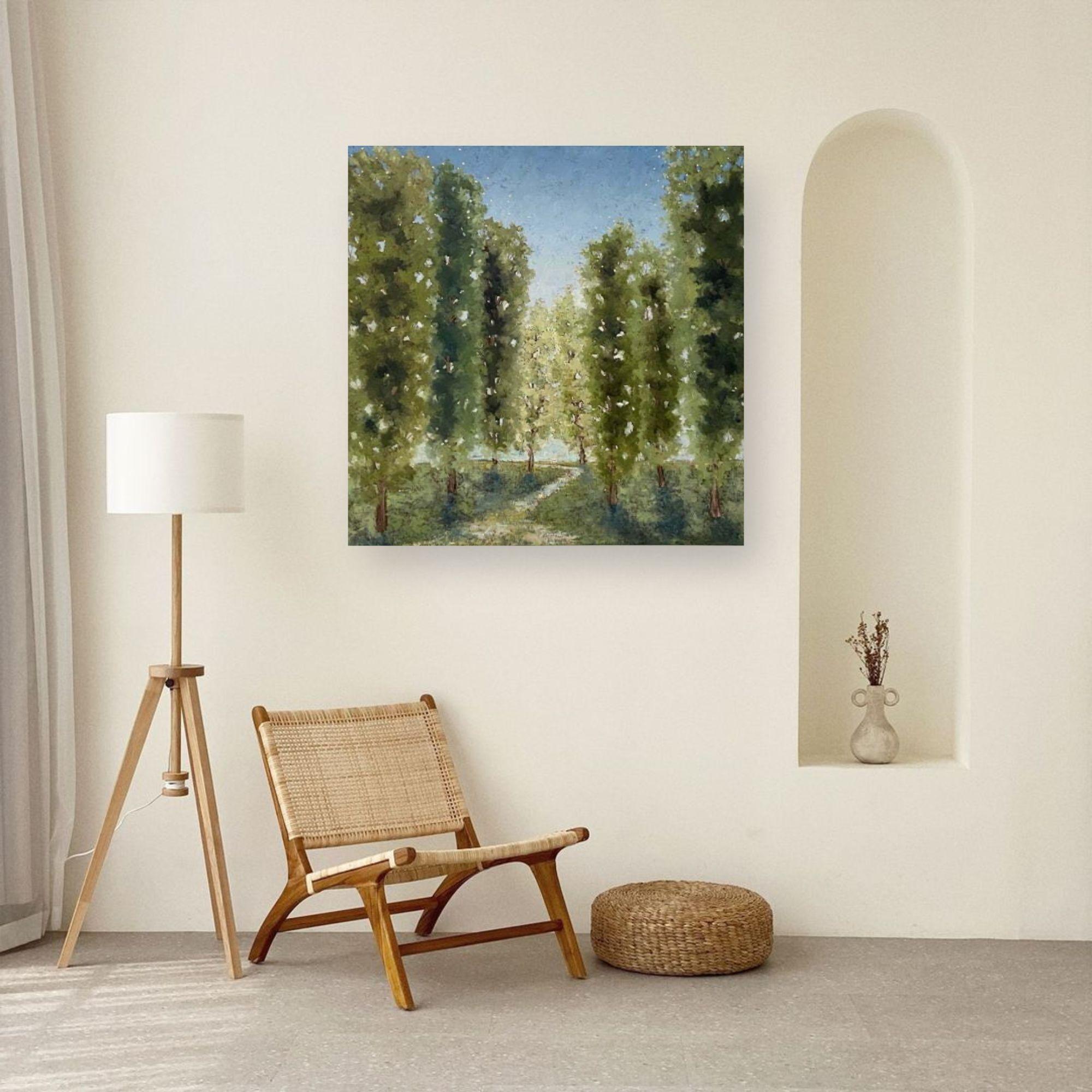 Always in my Dream-original abstract landscape oil painting- modern Artwork in vendita 1