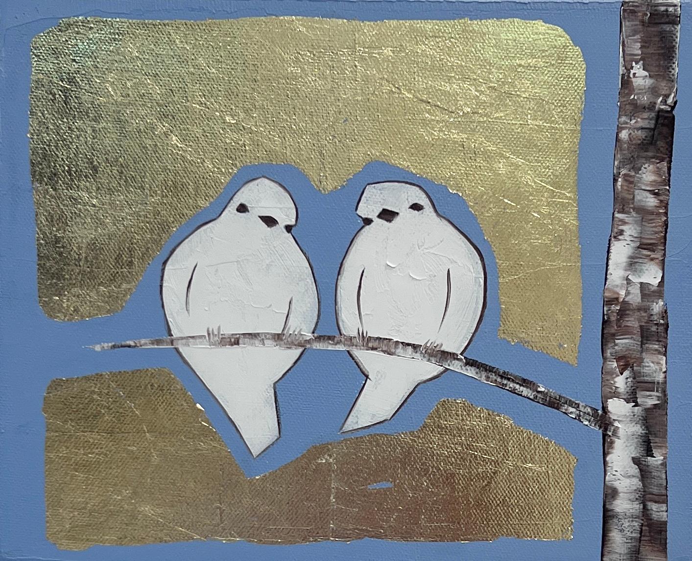 Kate Salenfriend Animal Painting - Contact 4954