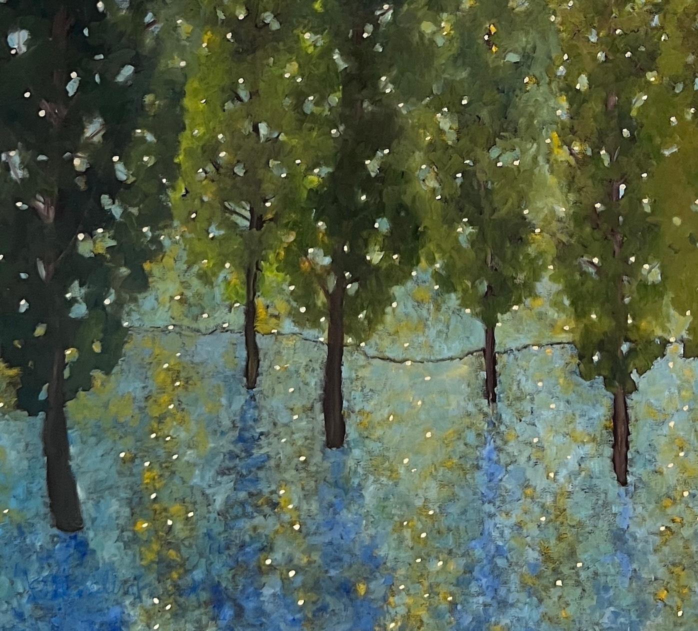 Fuego Light 4892 - Painting Contemporáneo de Kate Salenfriend