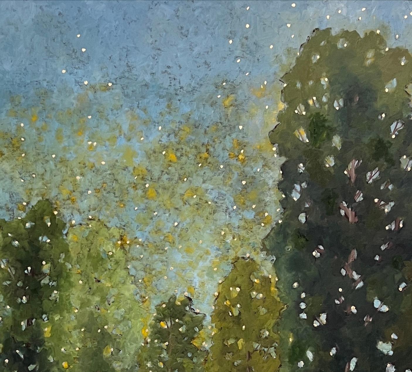 Fuego Light 4892 - Figurative Painting Oro de Kate Salenfriend