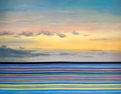 Eine Liebe so tief wie das Meer von Kate Seaborne – Sonnenuntergang, Öl, Meereslandschaft, Gemälde