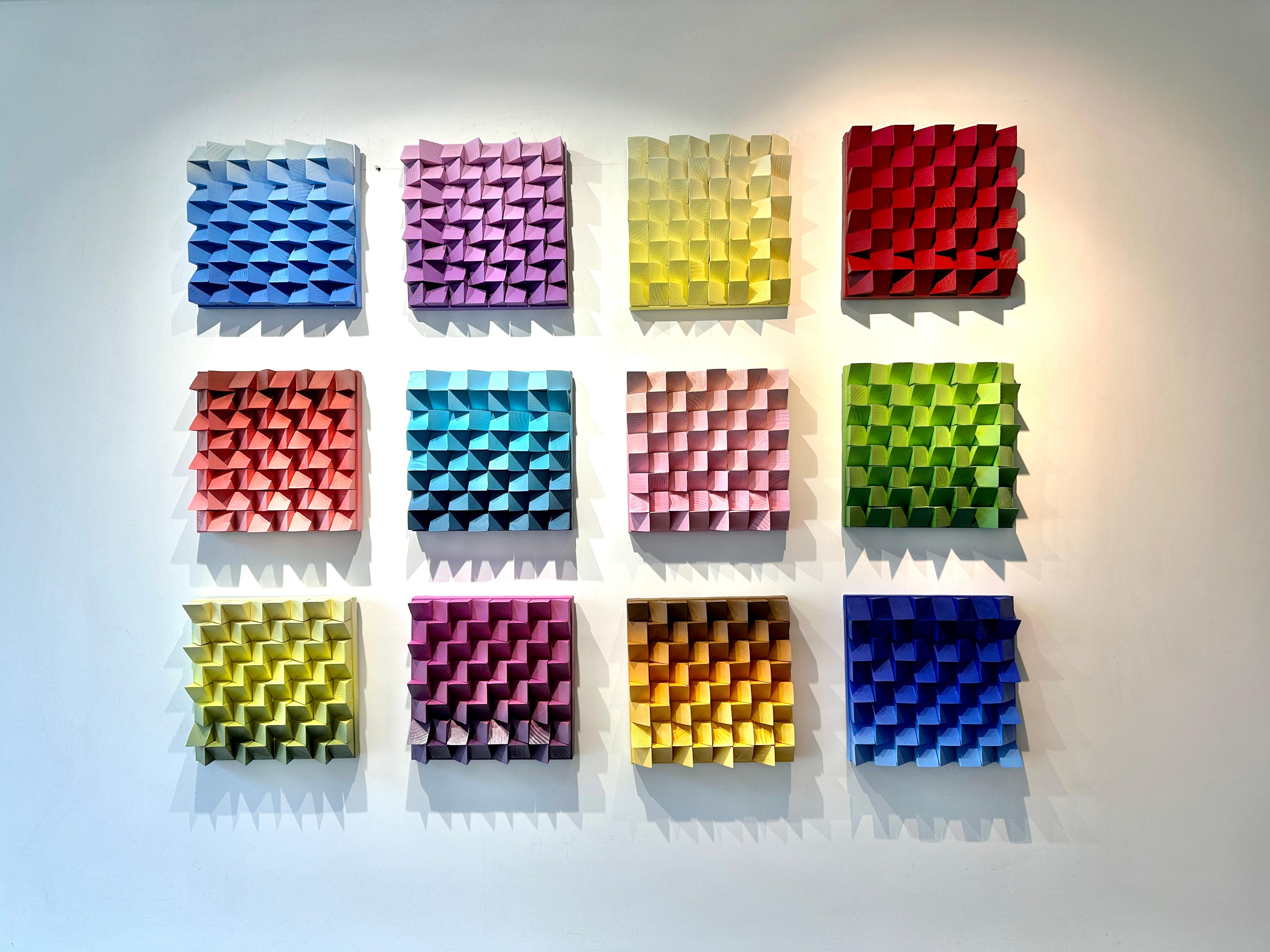 Glamorous Geometry Game by Kate Seaborne - Contemporary Geometric Wood Artwork