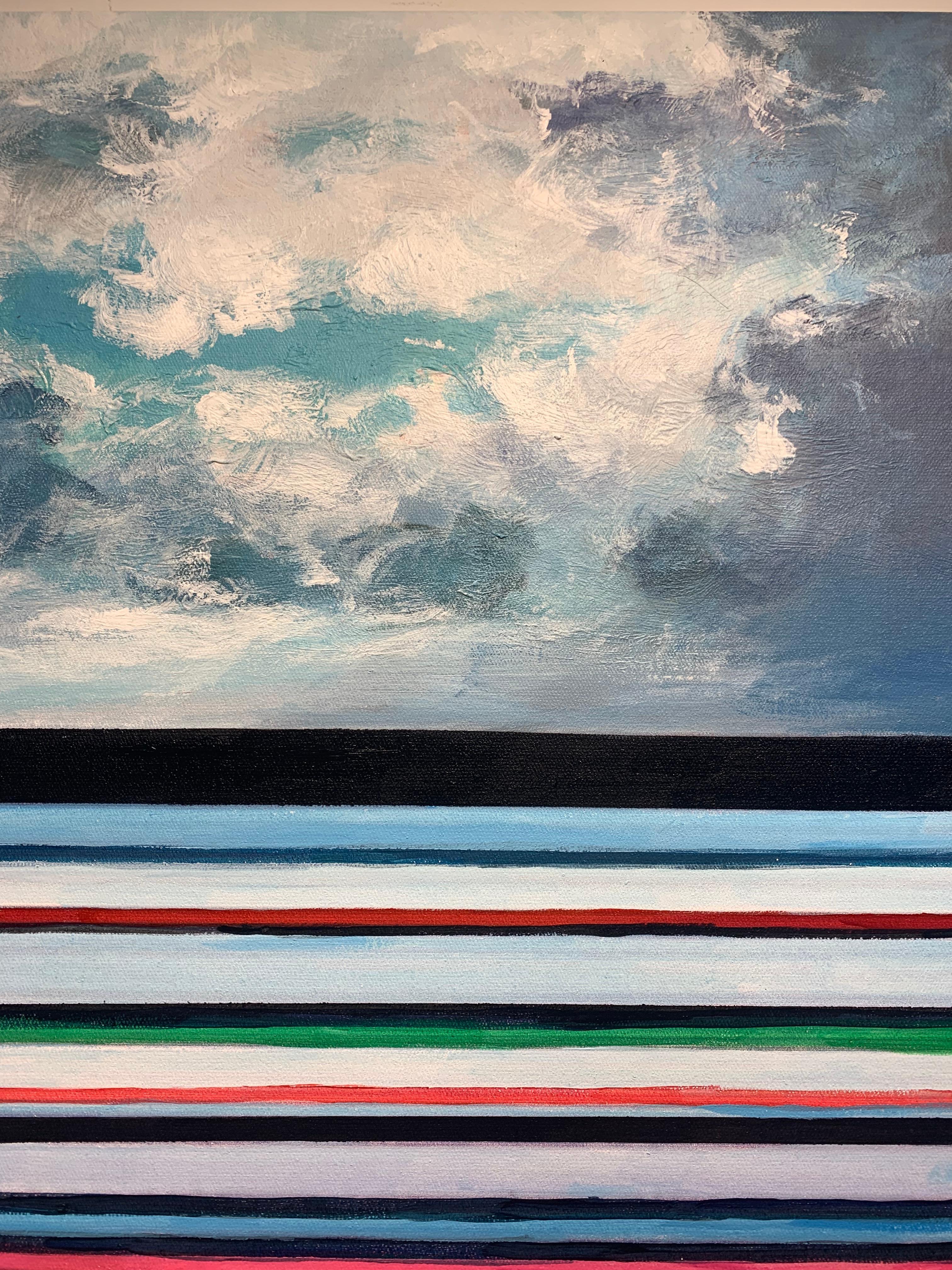 Onde dell'oceano di Kate Seaborne - quadro marino contemporaneo Oceano Blu 18