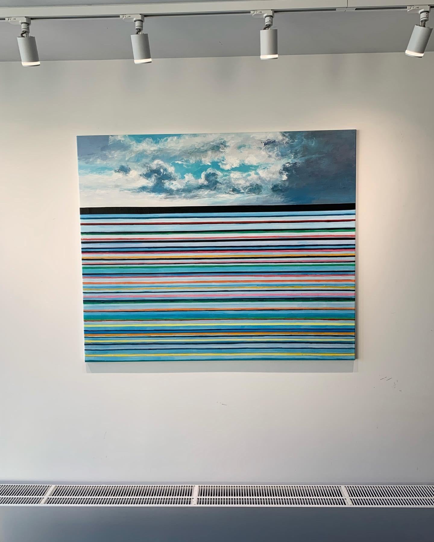 Onde dell'oceano di Kate Seaborne - quadro marino contemporaneo Oceano Blu 4