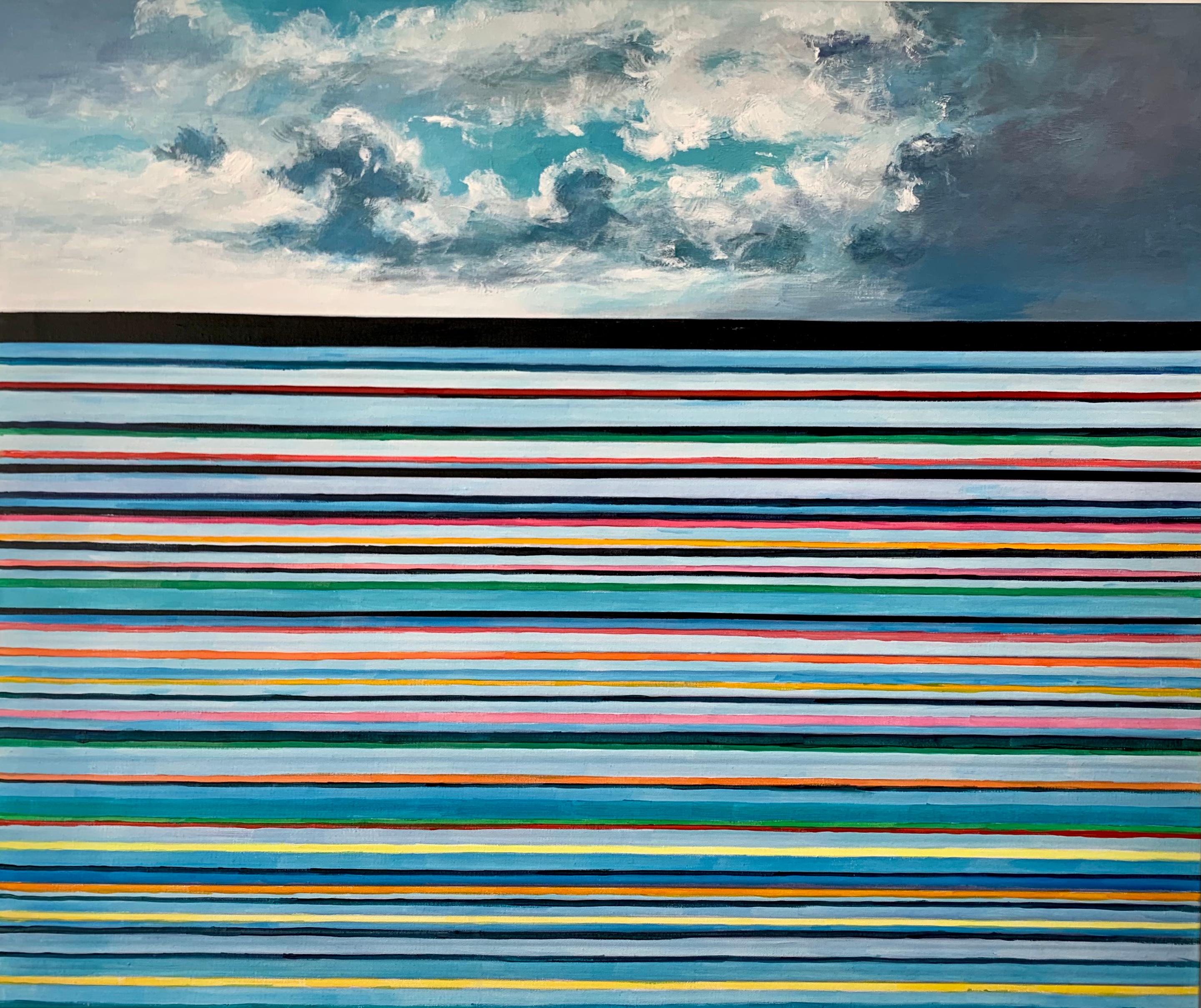 Onde dell'oceano di Kate Seaborne - quadro marino contemporaneo Oceano Blu 6