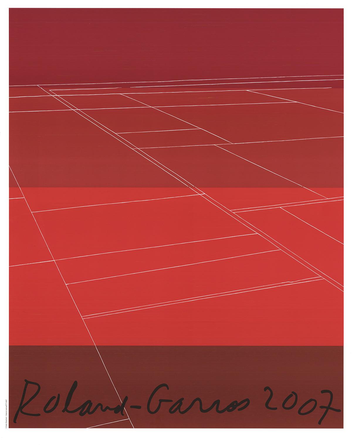 Paper Size: 30 x 23.5 inches ( 76.2 x 59.69 cm )
Image Size: 28 x 22.5 inches ( 71.12 x 57.15 cm )
Framed: No
Condition: A: Mint

Additional Details: Official poster designed and created for the tennis tournament held at Roland Garros French Open
