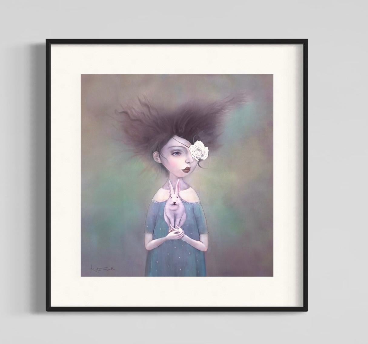 Kate Smith Figurative Painting - White Rabbit