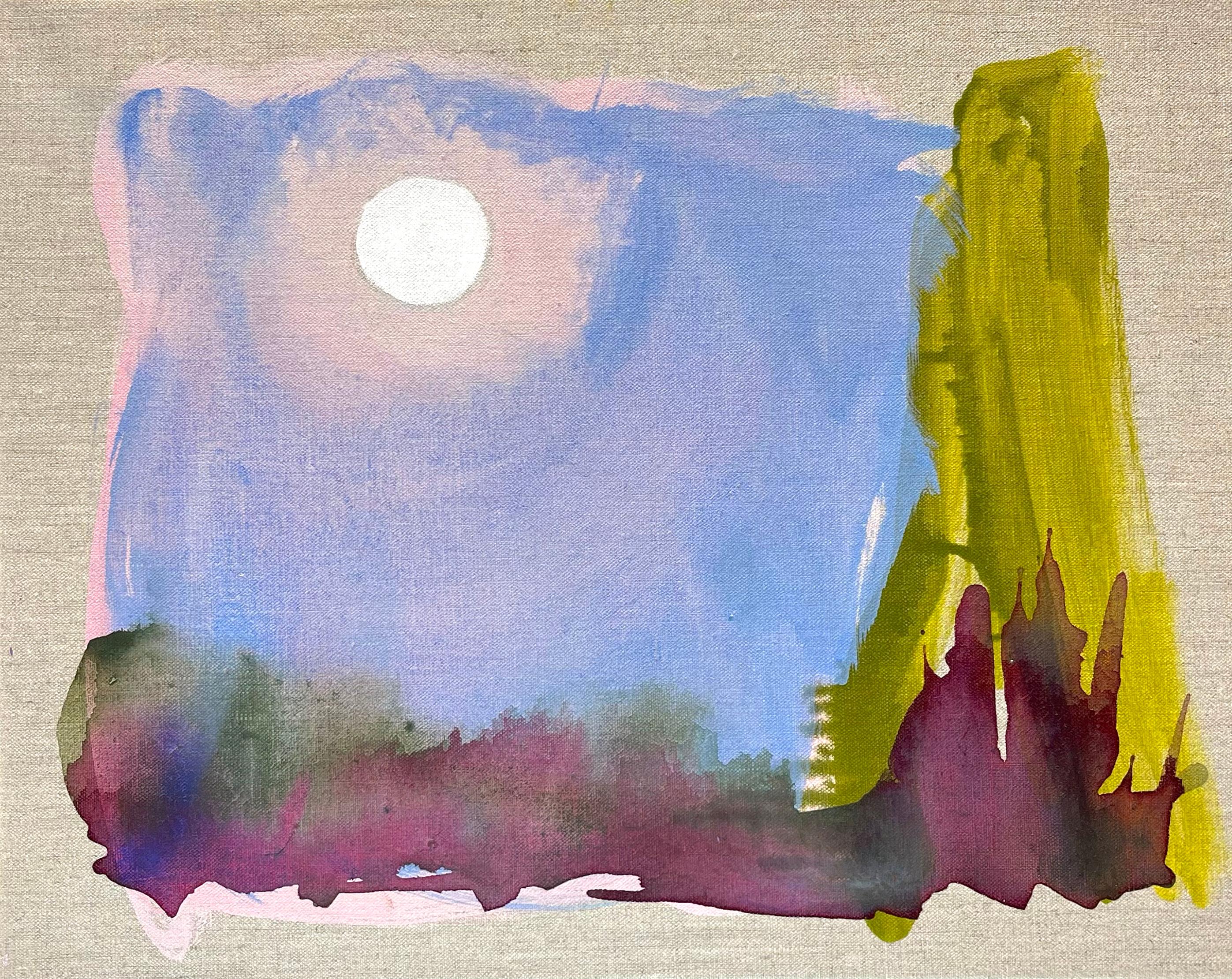 Kate Snow Landscape Painting - Dawn, impressionistic landscape painting