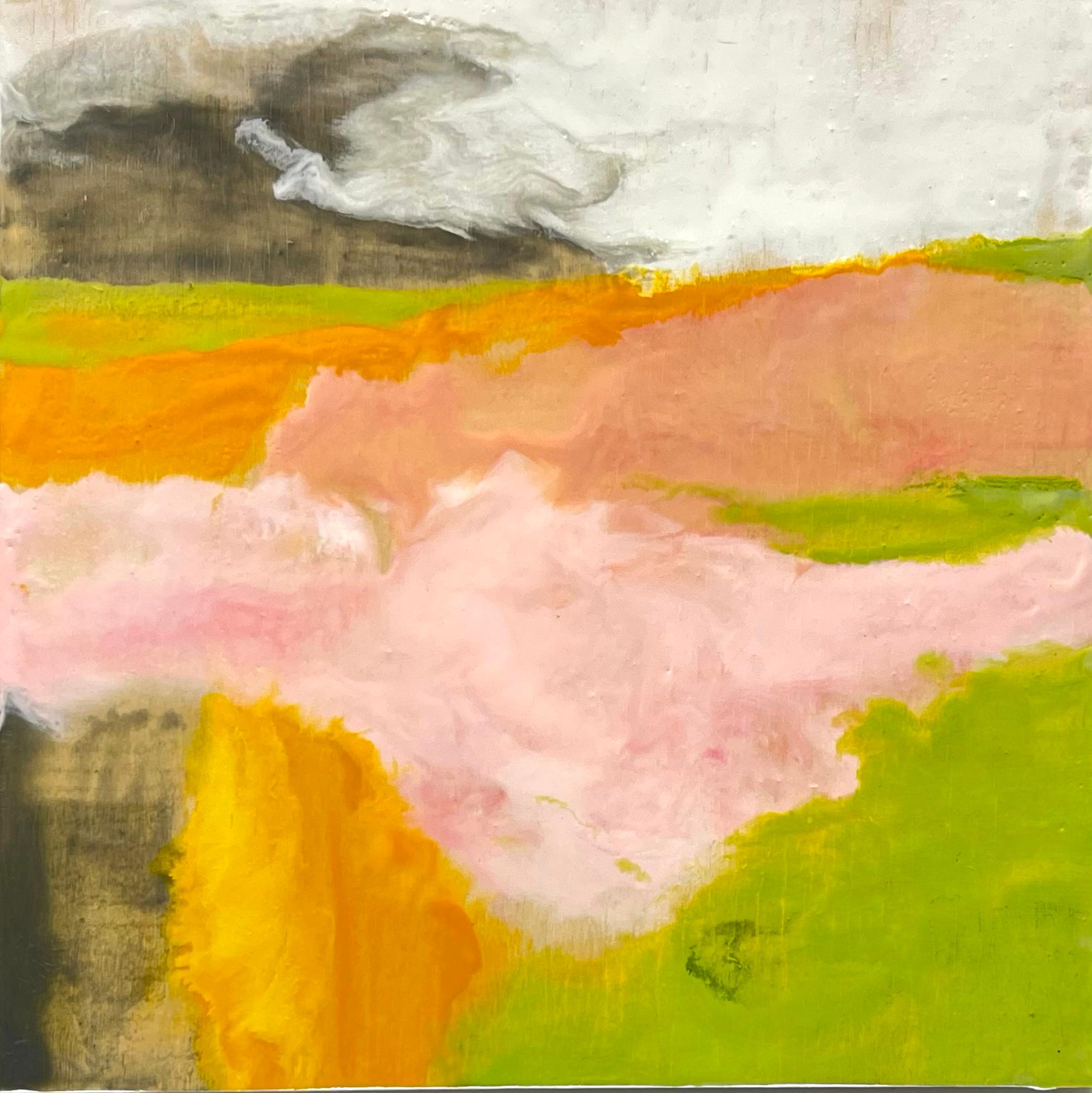 Kate Snow Landscape Painting – Dawn Landscape, impressionistische Landschaftsmalerei