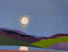 Lago II, dipinto di paesaggio impressionista