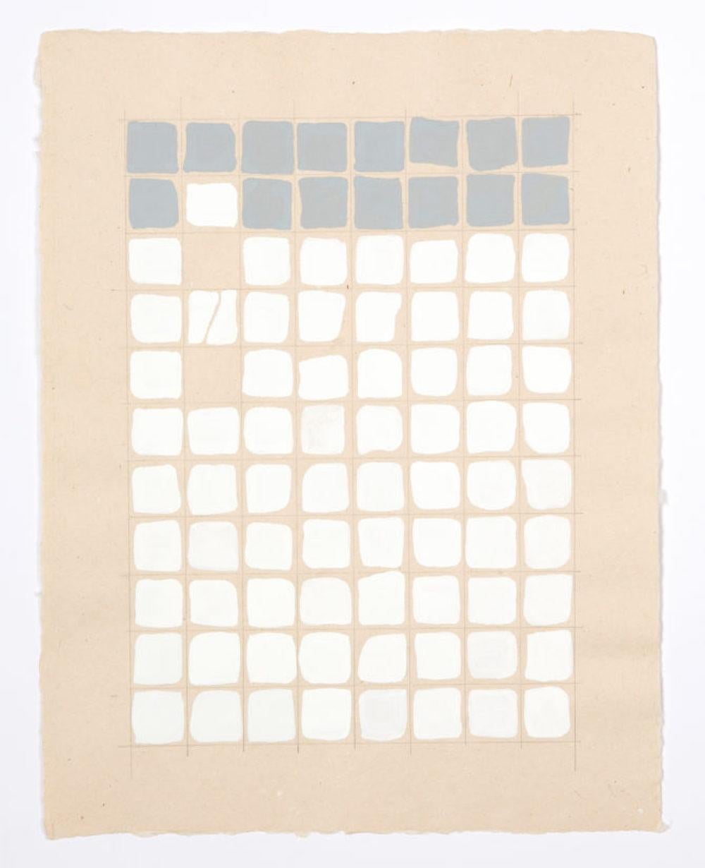 Combinaisons de carrés, peinture géométrique abstraite, grille