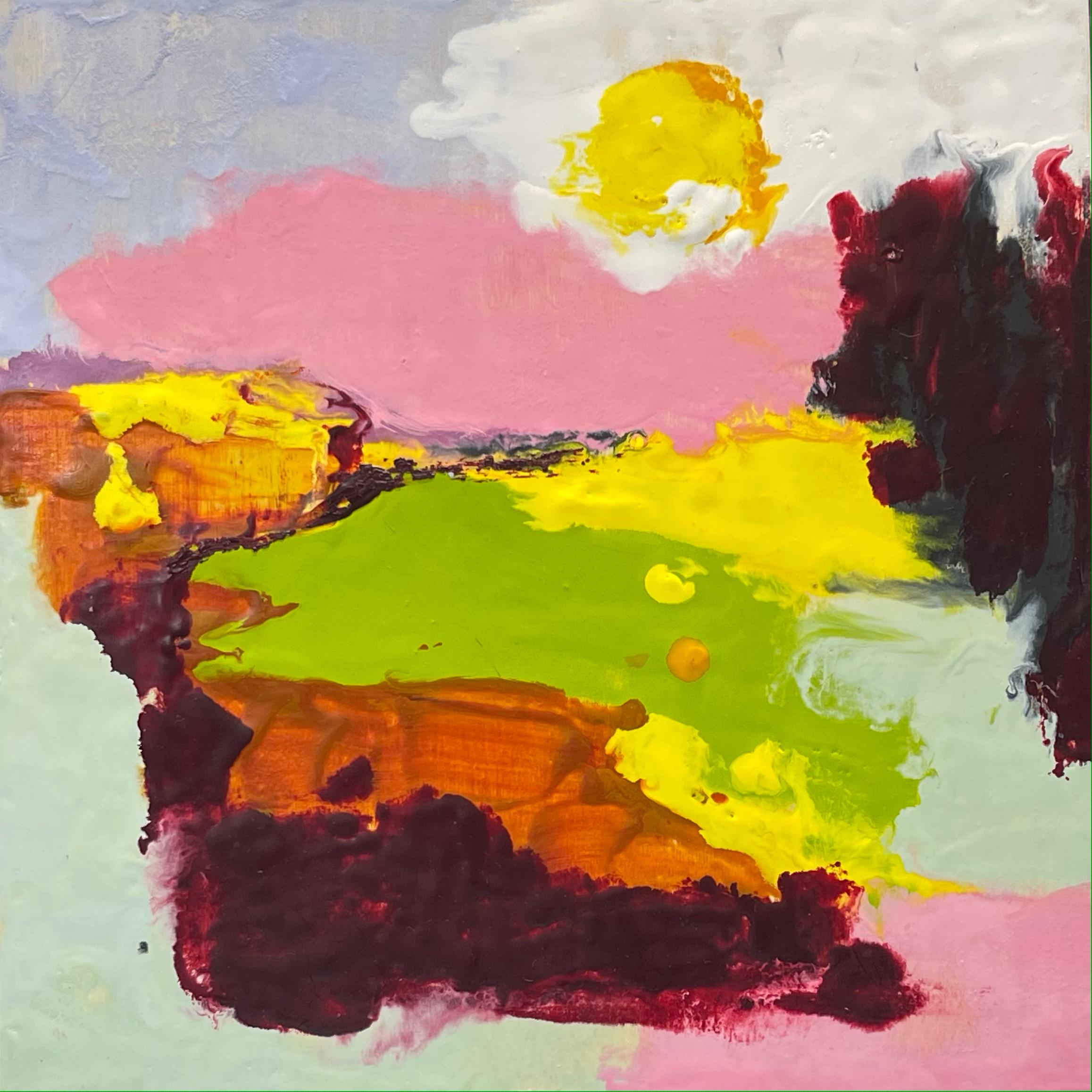 Kate Snow Landscape Painting - Morning Landscape, impressionistic landscape painting