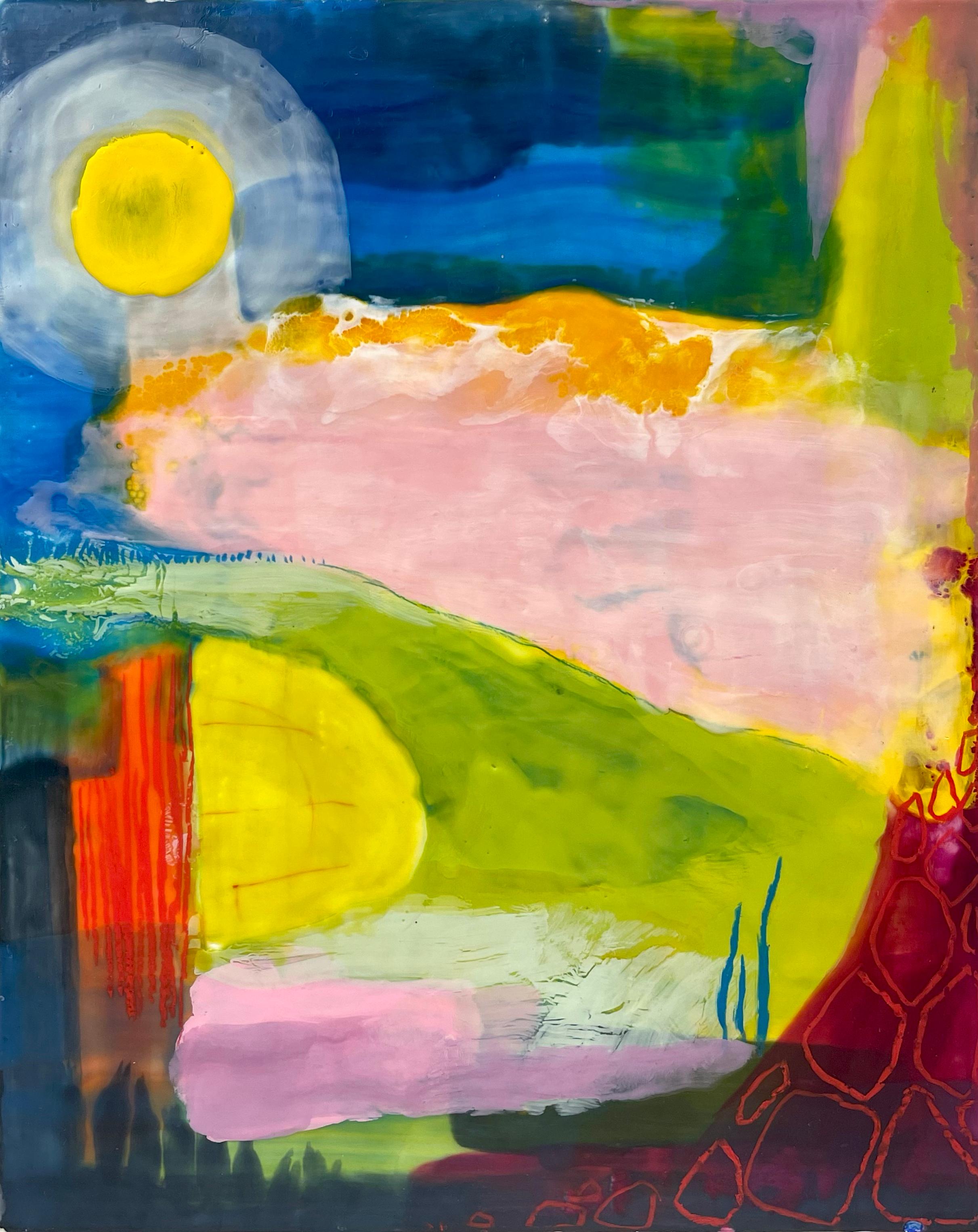 Kate Snow Landscape Painting - Summer Dream, impressionistic landscape painting