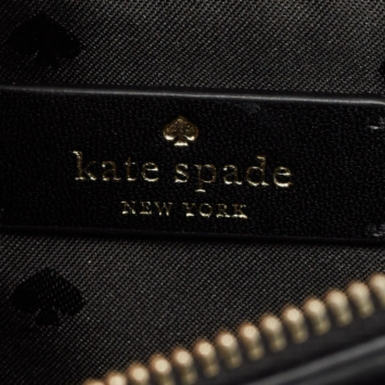 Kate Spade Black/Beige Leopard Print Leather Remi Flap Chain Crossbody Bag en vente 4