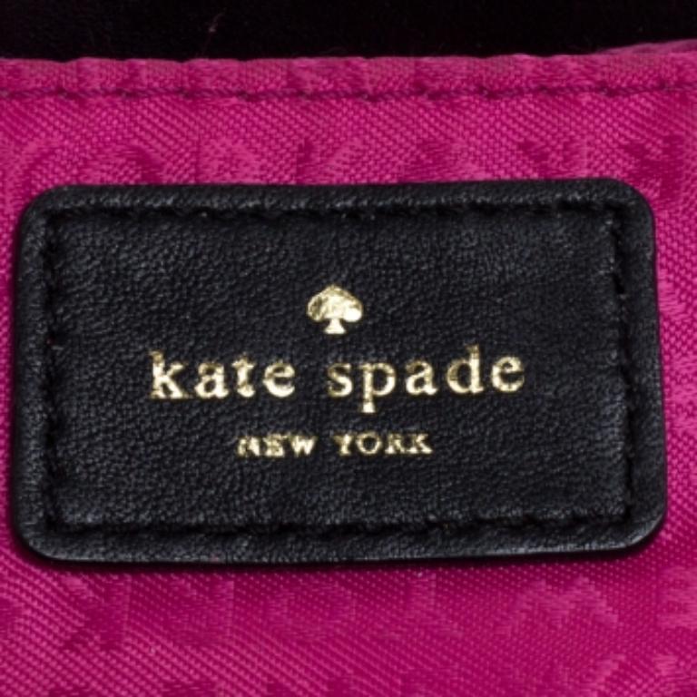 Women's Kate Spade Black Leather Astor Court Naomi Crossbody Bag For Sale