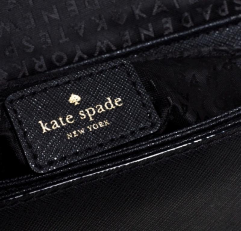 Bolso Crossbody Nadine de piel negra Kate Spade Negro en venta