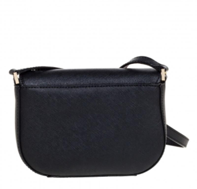 Bolso Crossbody Nadine de piel negra Kate Spade en venta 2