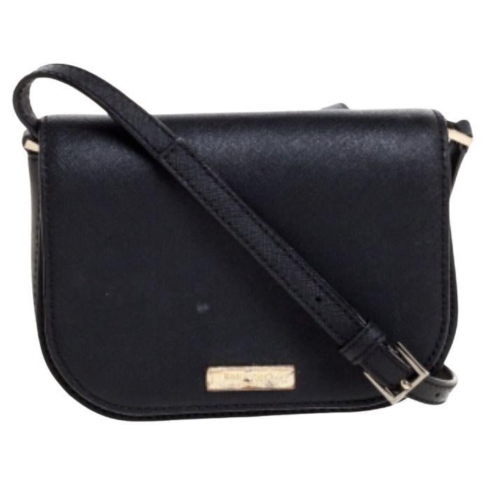 Bolso Crossbody Nadine de piel negra Kate Spade