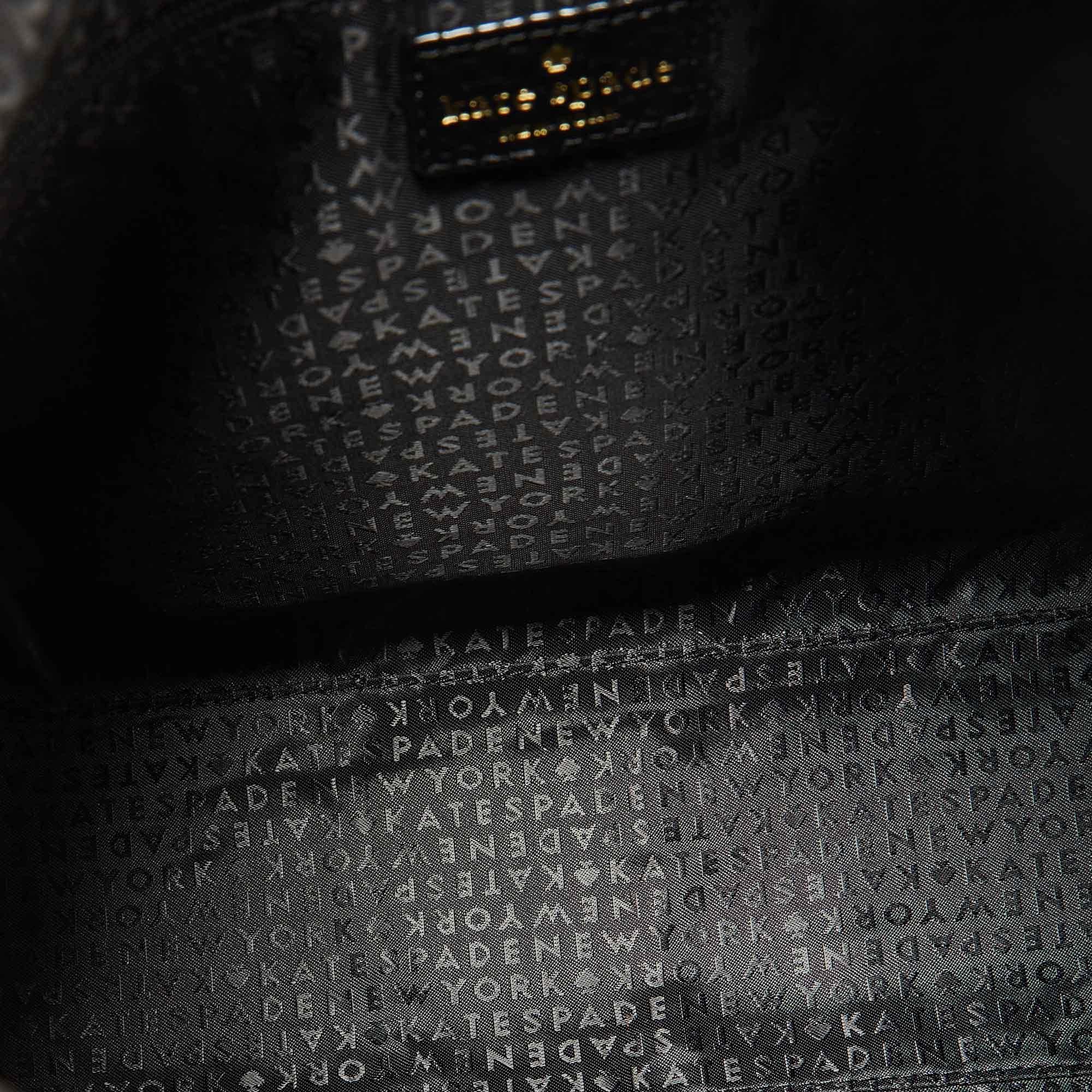 Kate Spade Black Pebbled Leather Kaia Prospect Place Crossbody Bag 6