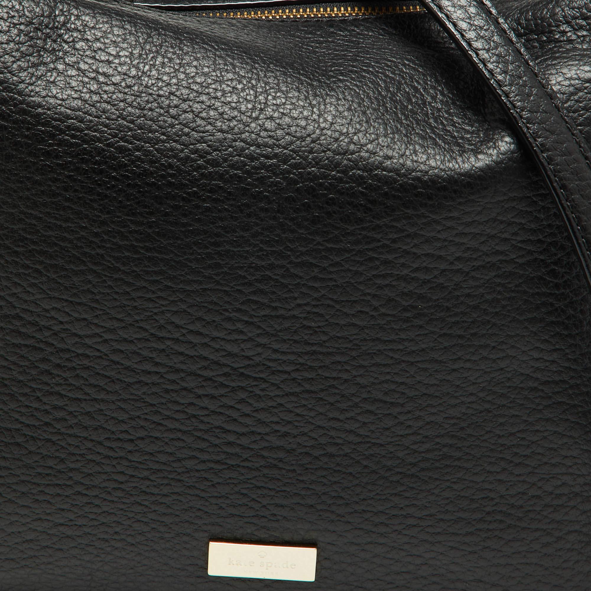 Kate Spade Black Pebbled Leather Kaia Prospect Place Crossbody Bag 3