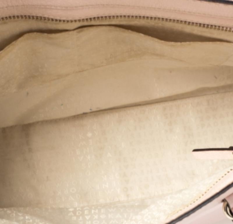 Kate Spade Blush Pink Leather Satchel For Sale 3