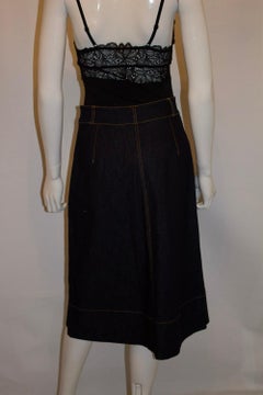 Kate Spade Embroidered Denim Skirt