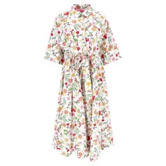 Kate Spade Floral Print Cotton Shirt Dress