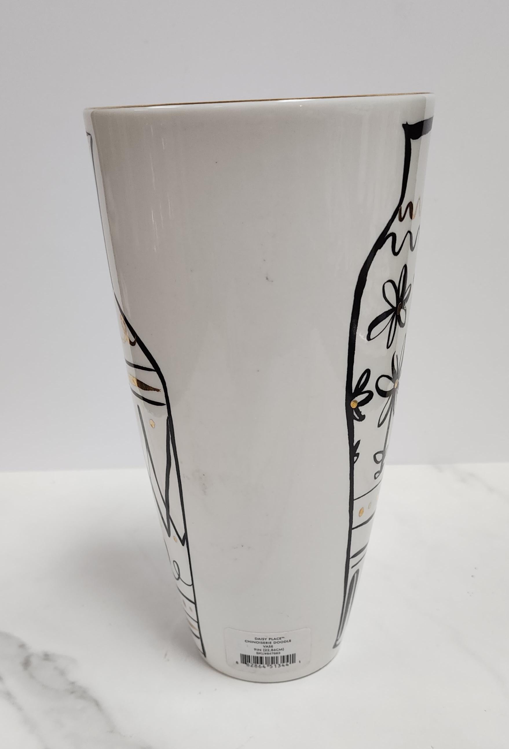 Porcelain Kate Spade for Lenox Chinoiserie Vase For Sale