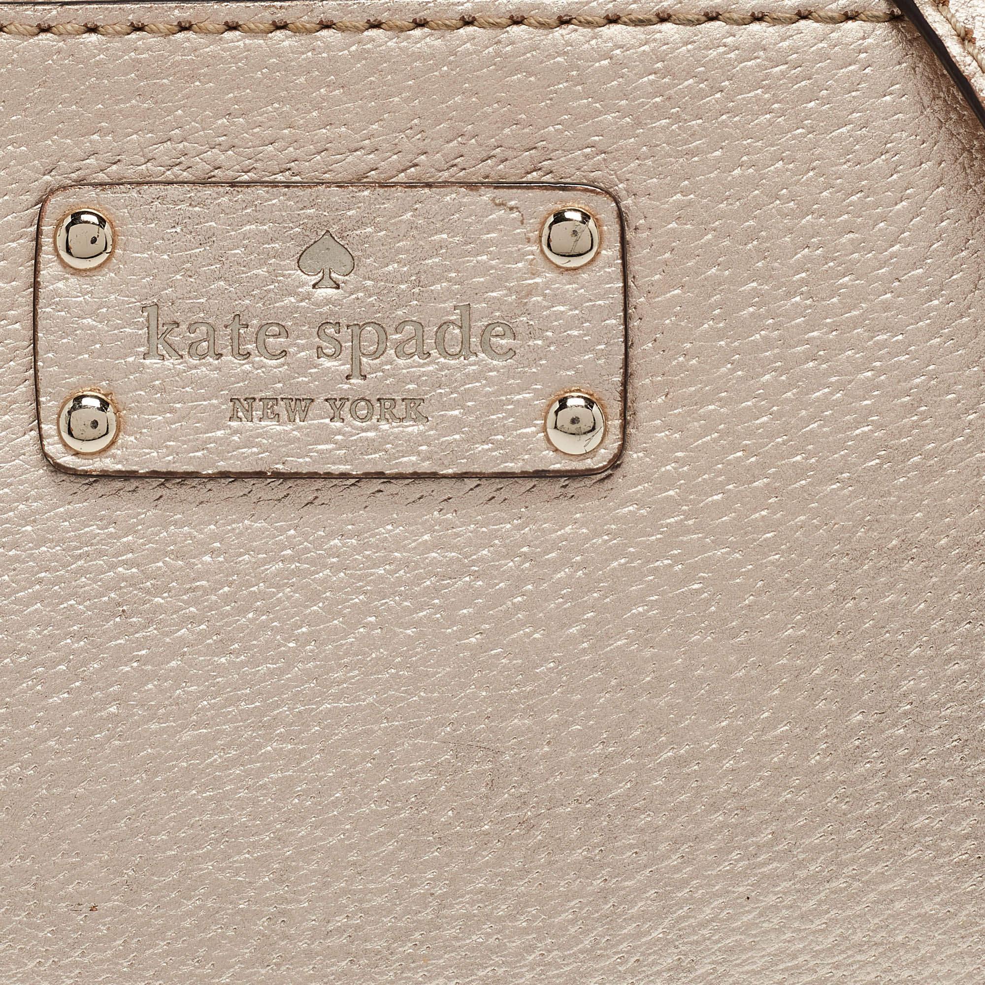 De las mujeres Bolso cruzado Kate Spade Wellesley Hanna de piel dorada en venta