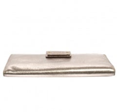 Kate Spade Gold Shimmer Leather Flap Clutch