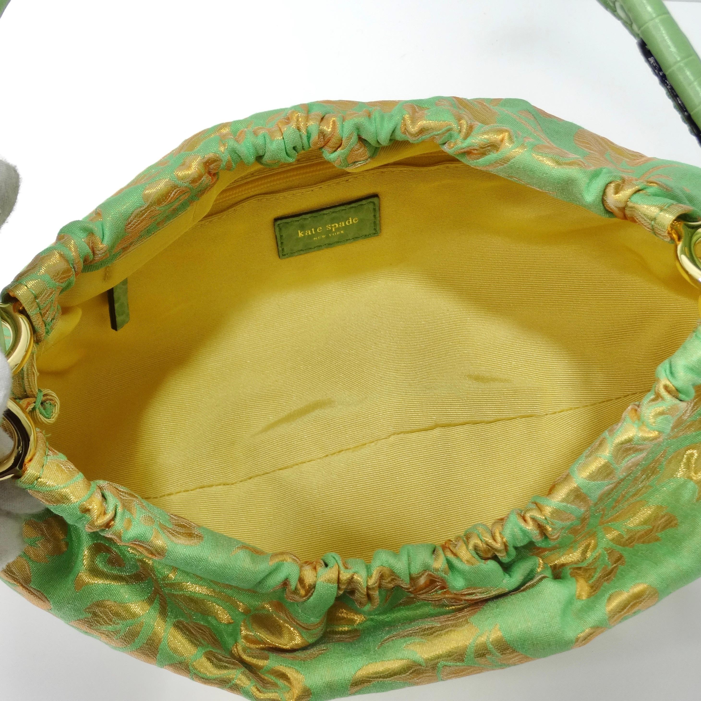 Kate Spade Green Floral Shoulder Bag For Sale 3