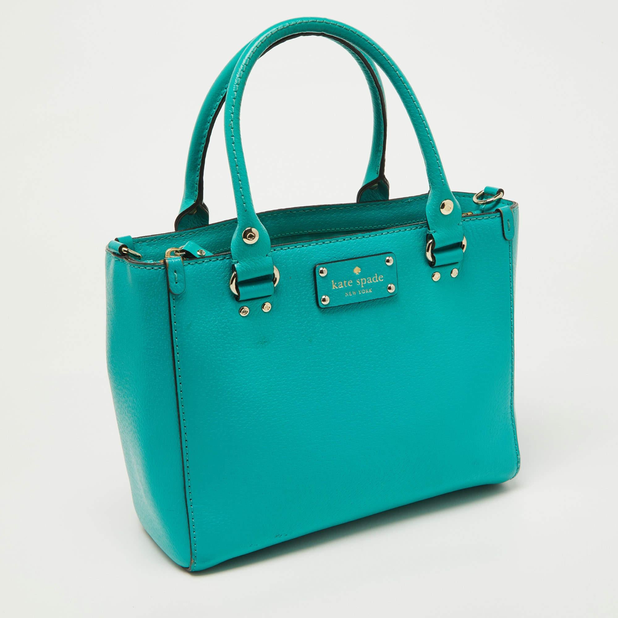 Verde Kate Spade Tote in pelle verde in vendita