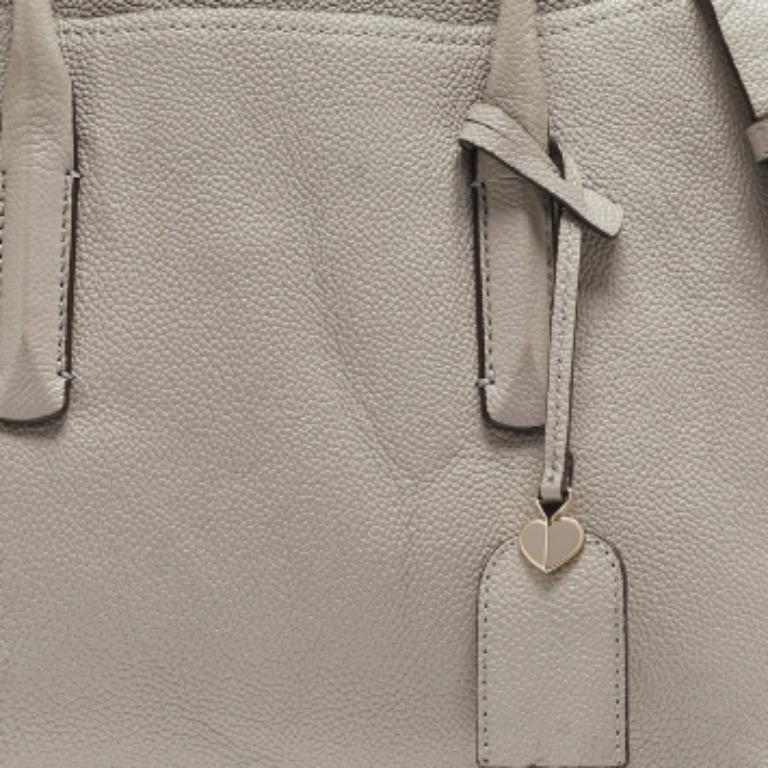 Kate Spade, la borsa grande Margaux in pelle grigia in vendita 2