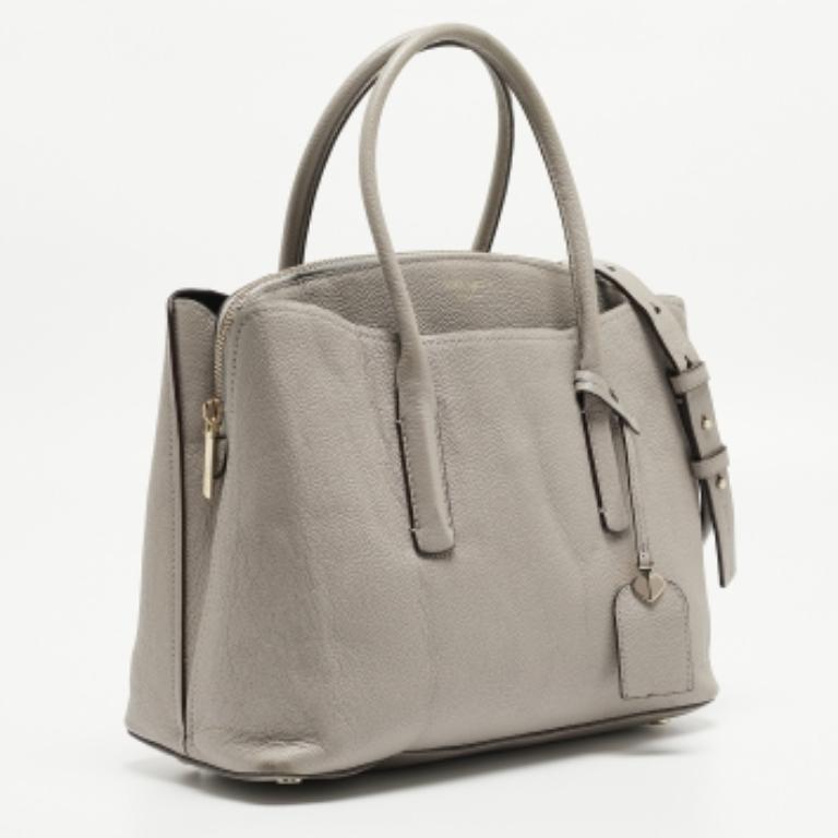 Kate Spade, la borsa grande Margaux in pelle grigia in vendita 3