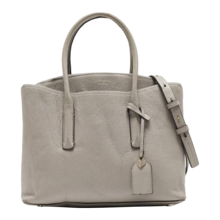 Kate Spade, la borsa grande Margaux in pelle grigia