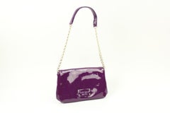 Kate Spade Kslm3 Purple Patent Leather Shoulder Bag