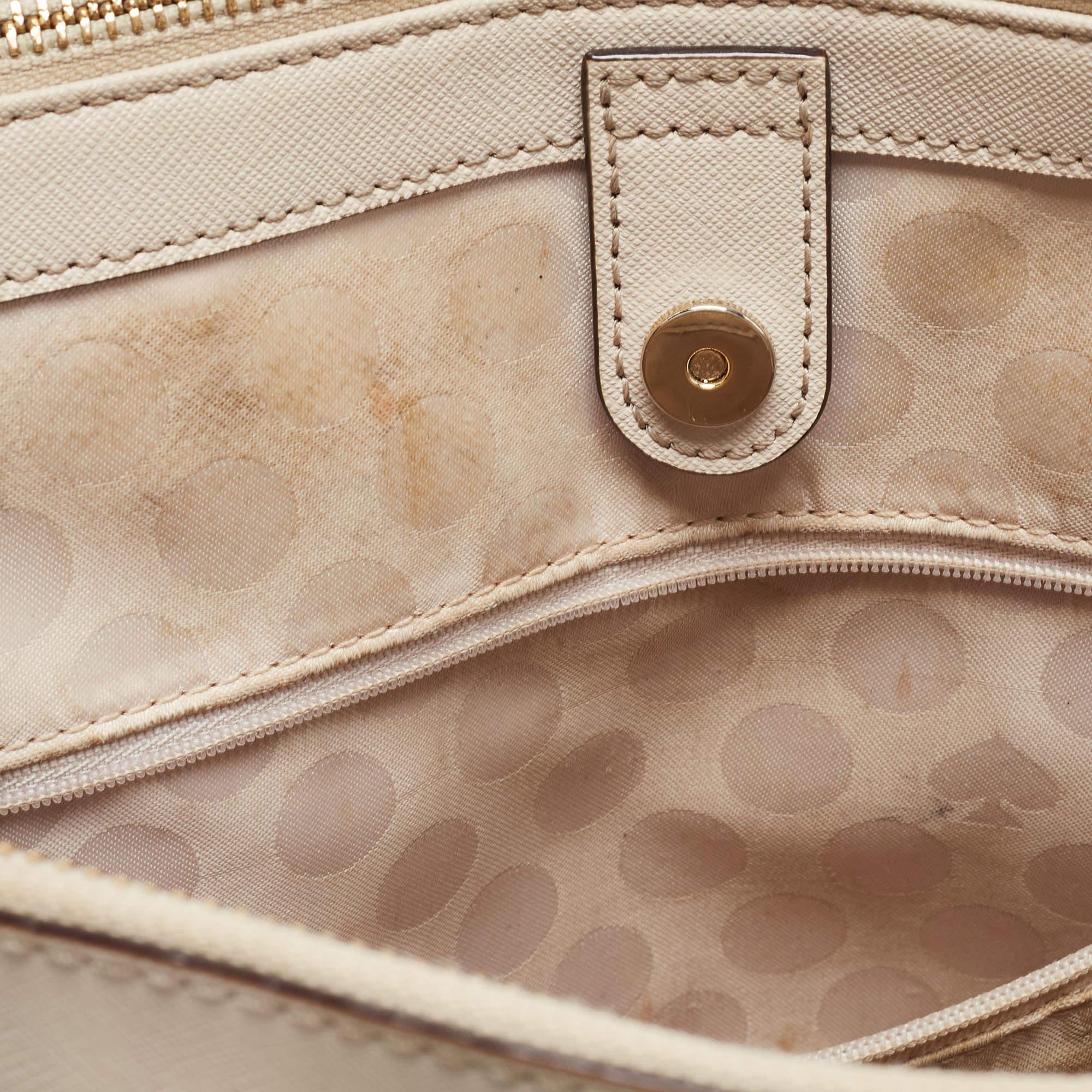 Kate Spade Hell Beige Leder Cedar Street Jensen Tote im Angebot 2