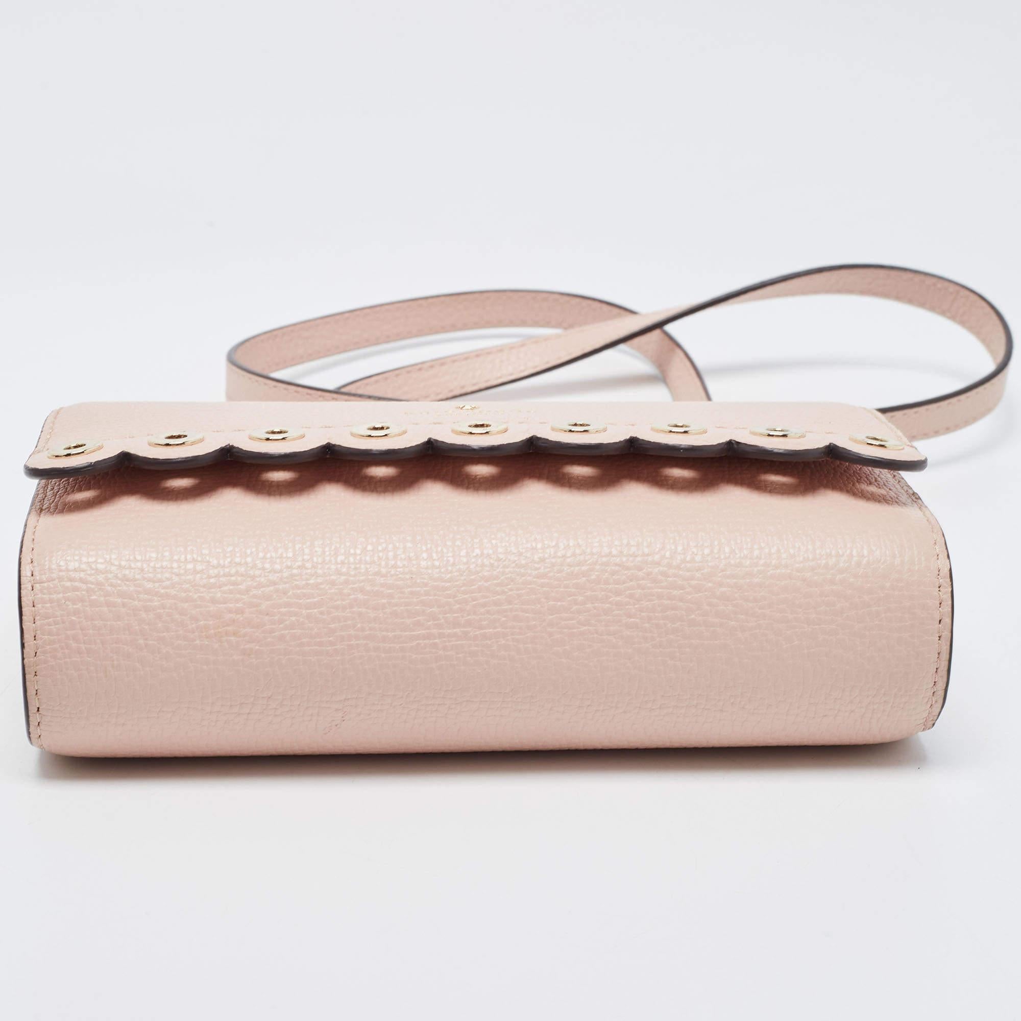 Kate Spade Light Pink Leather Paloma Road Flap Crossbody Bag 2