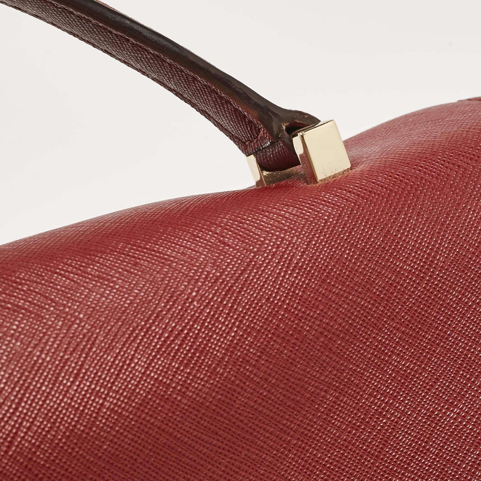 Kate Spade Sac à poignée Way Lilah en cuir marron en vente 2