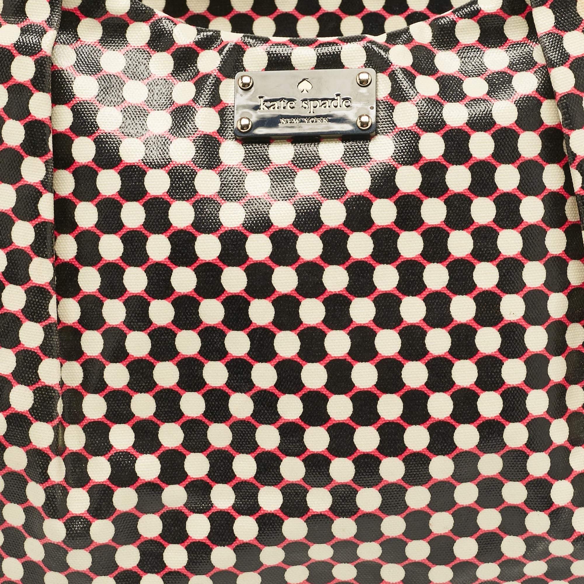Donna Kate Spade Tote Stevie in tela Coates multicolore a pois in vendita
