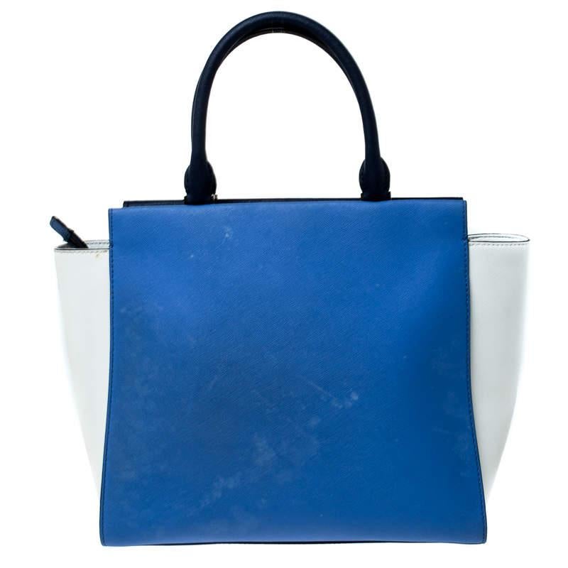 Kate Spade Multicolor Leather Flap Satchel In Good Condition In Dubai, Al Qouz 2