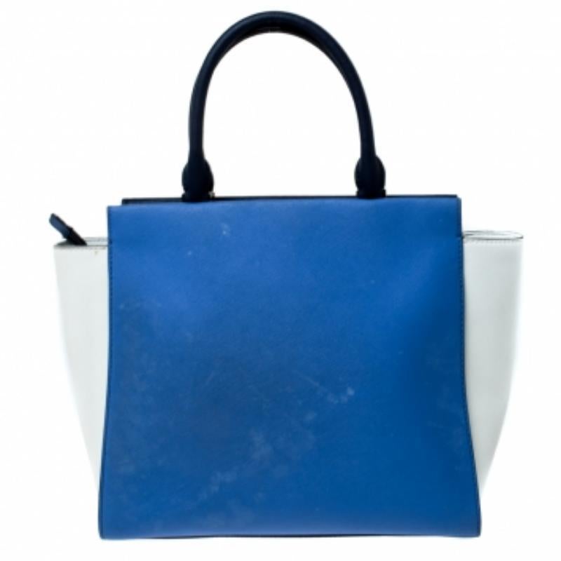 Kate Spade Multicolor Leather Flap Satchel im Zustand „Relativ gut“ im Angebot in Dubai, Al Qouz 2