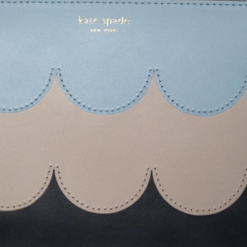 Kate Spade Multicolor Leather Intarsia Wristlet For Sale 2
