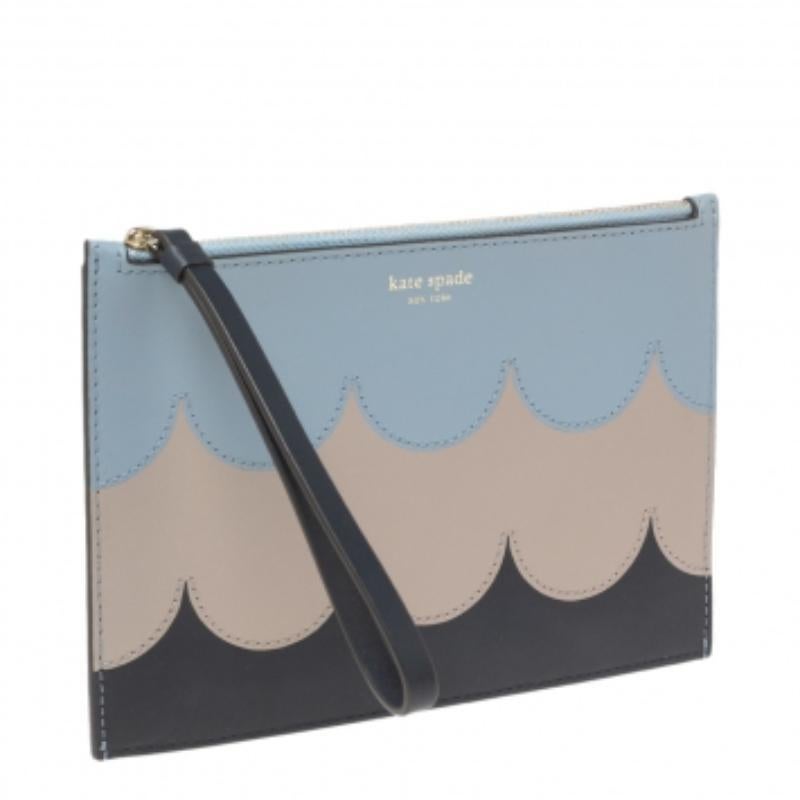 Kate Spade Multicolor Leather Intarsia Wristlet For Sale 3