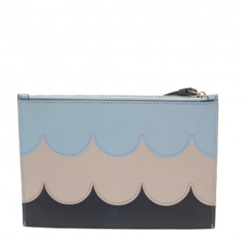 Kate Spade Multicolor Leather Intarsia Wristlet For Sale 4