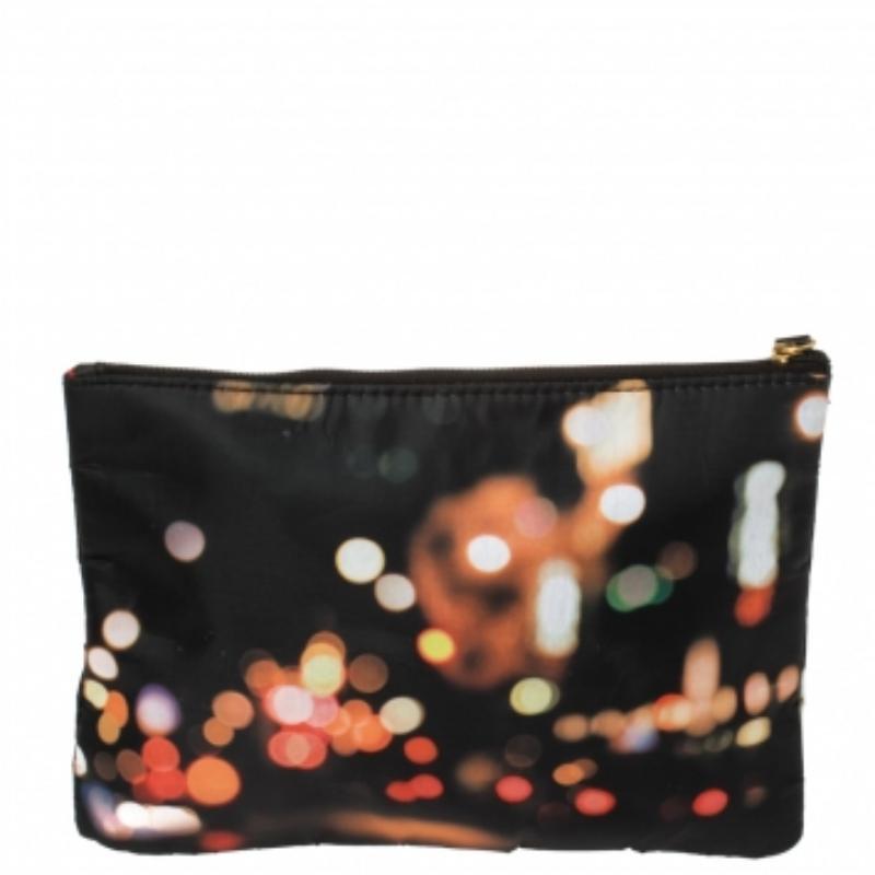Black Kate Spade Multicolor Nylon Zipped Pouch For Sale