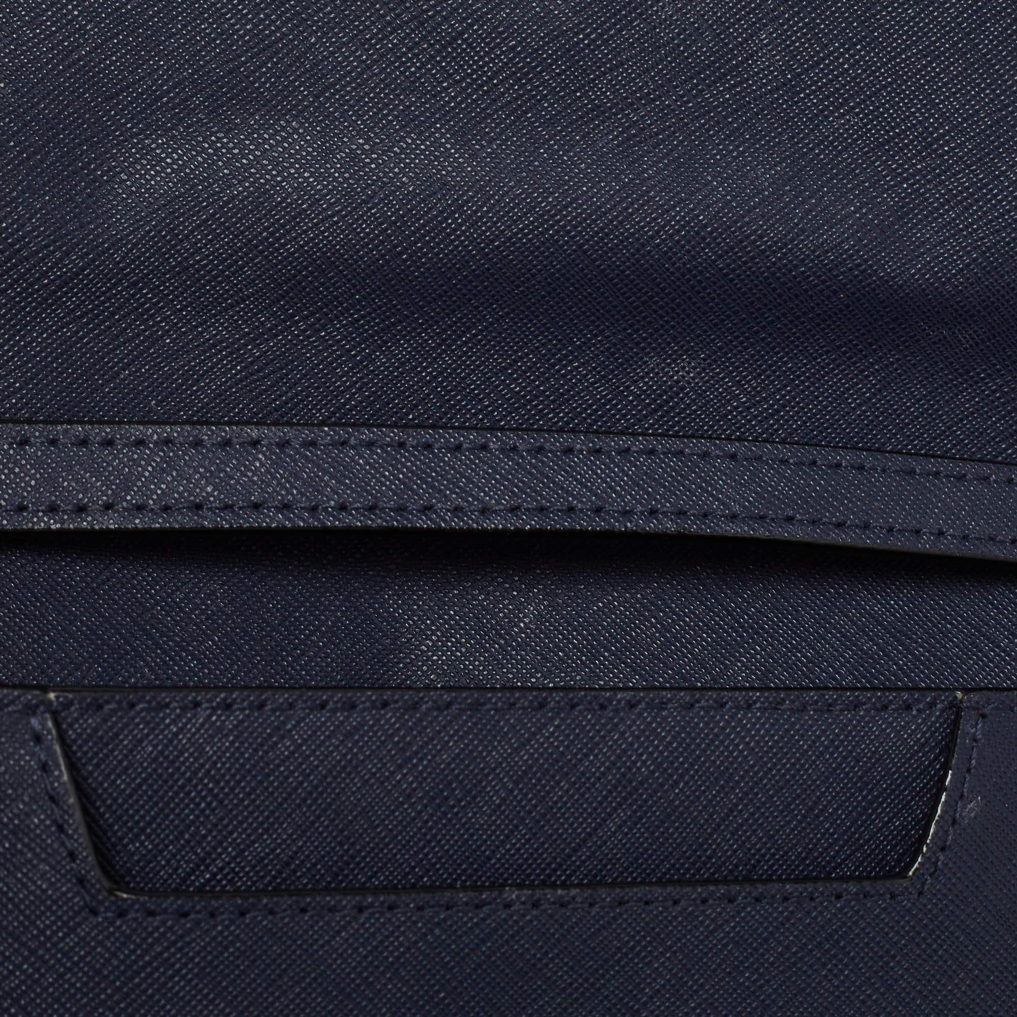 Kate Spade Navy Blue Leather Mini Cameron Street Briley Chain Clutch 5