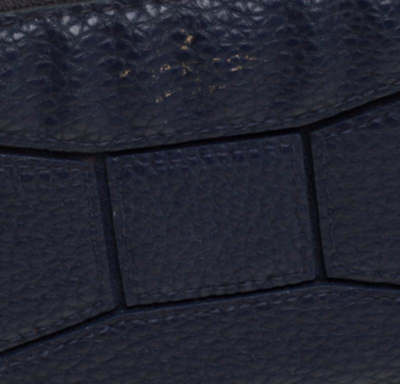 Kate Spade Navy Blue Leather Zip Around Wallet For Sale 3