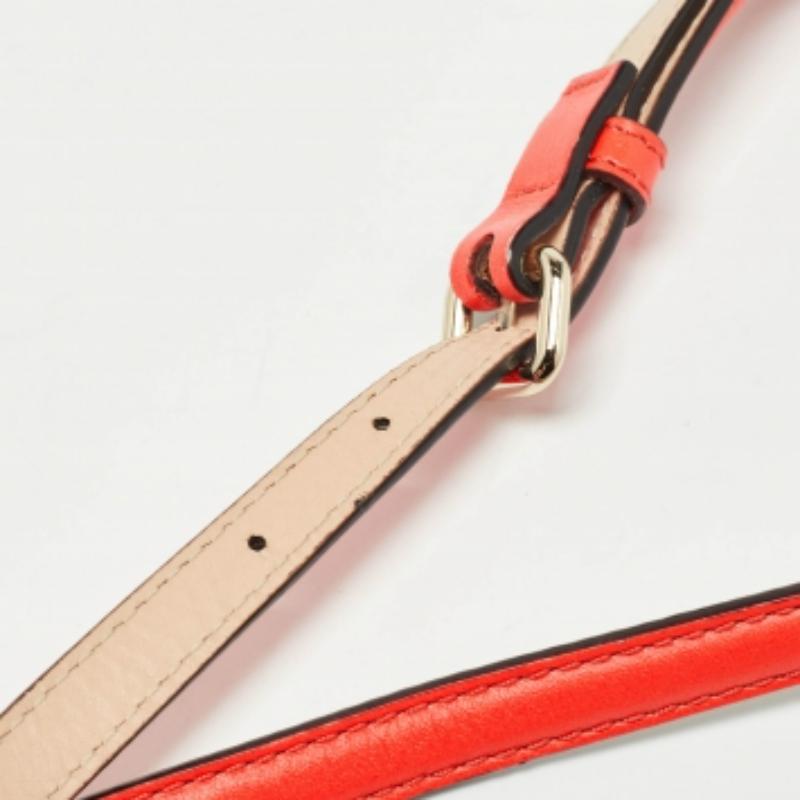 Kate Spade Hampton Road Juliana Umhängetasche aus orangefarbenem Leder im Zustand „Gut“ im Angebot in Dubai, Al Qouz 2