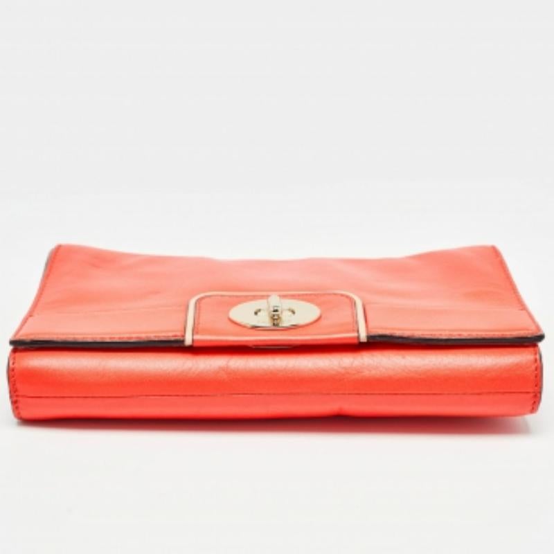 Kate Spade Hampton Road Juliana Umhängetasche aus orangefarbenem Leder im Angebot 2